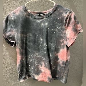 Wild Fable crop shirt tie dye size XS